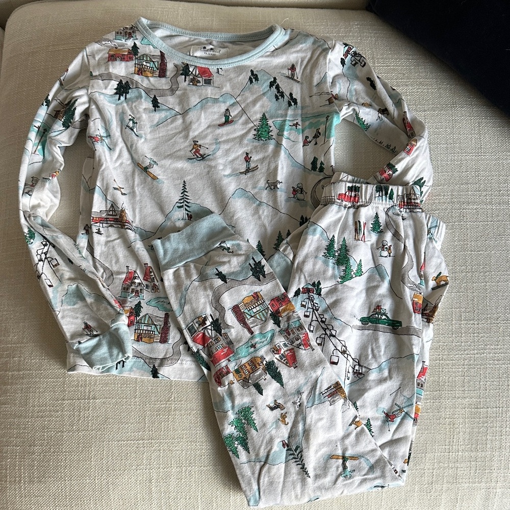 BedHead Kids Pajama Set with Winter Village Print